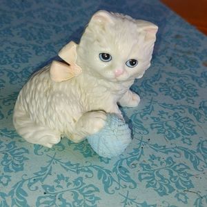 Porcelain Kitten Figurine